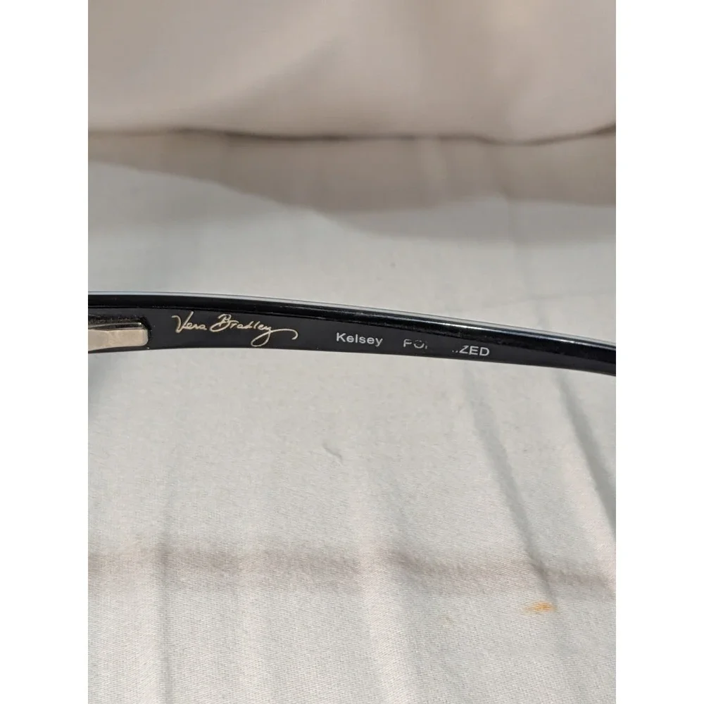 Vera Bradley Kelsey Blue Bayou (BBU) 58-15-130 Black Horn Eyeglasses Frame